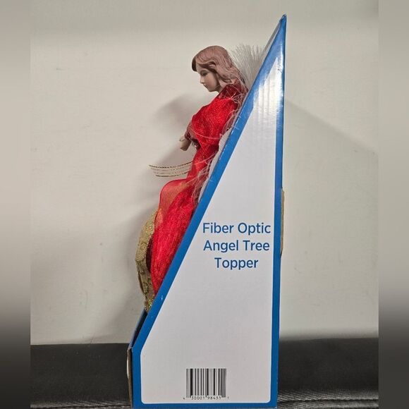 Holiday Style - 12" - LED Fiber Optic Angel Christmas Tree Topper -  New - Picture 7 of 8